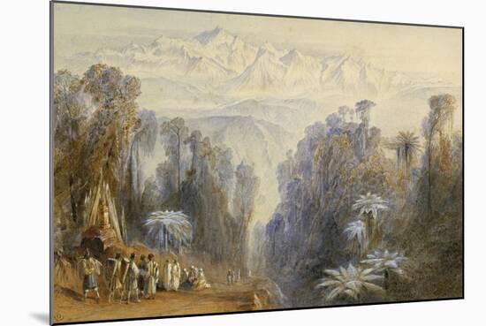 Kangchenjunga from Darjeeling, India-Edward Lear-Mounted Giclee Print