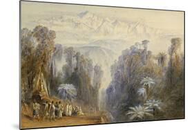 Kangchenjunga from Darjeeling, India-Edward Lear-Mounted Giclee Print