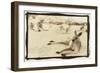 Kangeroo Reclining, Australia-Theo Westenberger-Framed Art Print