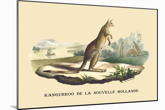 Kangouroo de la Nouvelle Hollande-E.f. Noel-Mounted Art Print