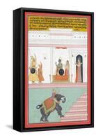 Kanhada Ragini of Dipak, C.1755-null-Framed Stretched Canvas