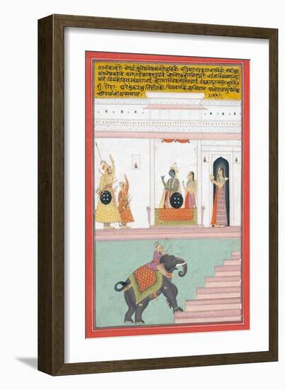 Kanhada Ragini of Dipak, C.1755-null-Framed Giclee Print