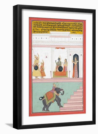 Kanhada Ragini of Dipak, C.1755-null-Framed Giclee Print