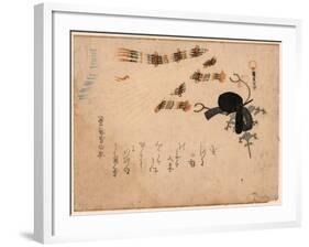 Kanmuri Ni Hiogi-Kubo Shunman-Framed Giclee Print