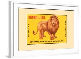 Kanna Lion-null-Framed Art Print