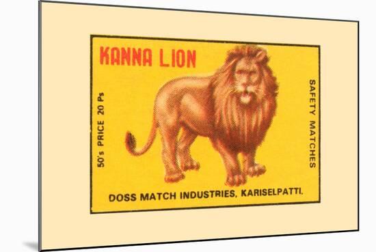 Kanna Lion-null-Mounted Art Print