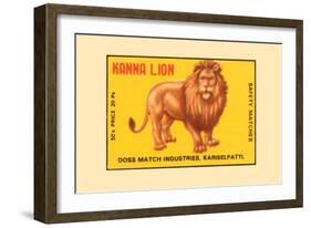 Kanna Lion-null-Framed Art Print