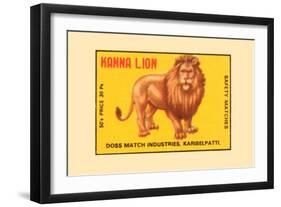 Kanna Lion-null-Framed Art Print