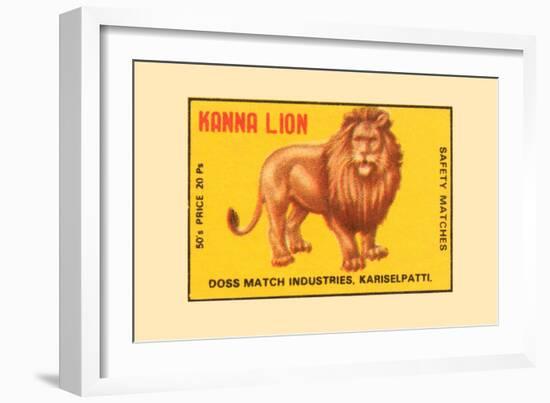 Kanna Lion-null-Framed Art Print