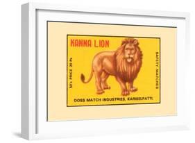 Kanna Lion-null-Framed Art Print