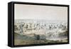 Kano, Nigeria, in 1851, 'Travels and Discoveries in North and Central Africa' by Heinrich Barth-Johann Martin Bernatz-Framed Stretched Canvas