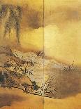Elegant Pastimes, Painting, Screen-Kano Tansetsu-Giclee Print
