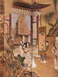 Painting, from Elegant Pastimes, Japanese screen, Edo period, early 18th century-Kano Tansetsu-Framed Giclee Print