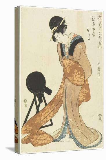 Kanpei's Wife Okaru, January 1806-Kitagawa Utamaro-Stretched Canvas