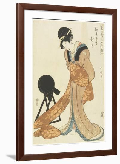 Kanpei's Wife Okaru, January 1806-Kitagawa Utamaro-Framed Giclee Print