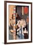 Kansaki Yagoro Noriyasu Seen Behind a Transparent Screen-Kuniyoshi Utagawa-Framed Giclee Print