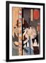 Kansaki Yagoro Noriyasu Seen Behind a Transparent Screen-Kuniyoshi Utagawa-Framed Giclee Print