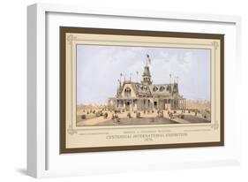 Kansas and Colorado Building, Centennial International Exhibition, 1876-Thompson Westcott-Framed Art Print