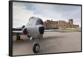 Kansas Aviation Museum with T-33 USAF Trainer, Wichita, Kansas, USA-Walter Bibikow-Framed Photographic Print