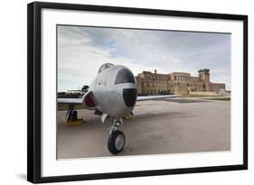 Kansas Aviation Museum with T-33 USAF Trainer, Wichita, Kansas, USA-Walter Bibikow-Framed Photographic Print