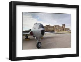 Kansas Aviation Museum with T-33 USAF Trainer, Wichita, Kansas, USA-Walter Bibikow-Framed Photographic Print