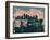 Kansas City Abstract Skyline I-Emma Moore-Framed Art Print