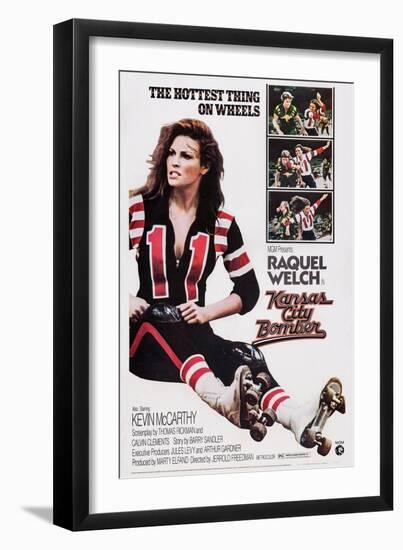 Kansas City Bomber, Raquel Welch, 1972-null-Framed Art Print