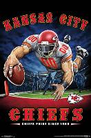 KANSAS CITY CHIEFS - END ZONE 17-null-Lamina Framed Poster