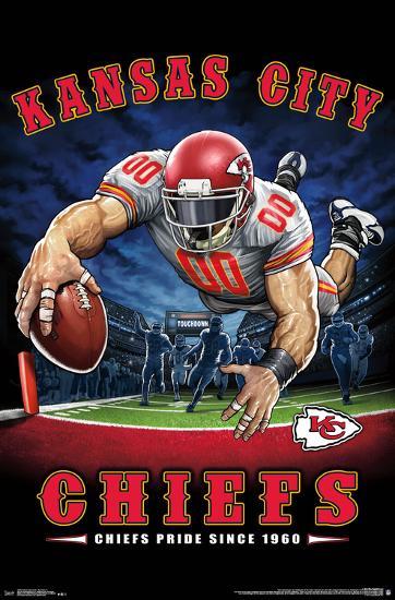 KANSAS CITY CHIEFS - END ZONE 17-null-Lamina Framed Poster