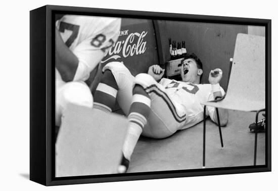 Kansas City Chiefs Linebacker E. J. Holub, Super Bowl I, Los Angeles, California January 15, 1967-Bill Ray-Framed Stretched Canvas