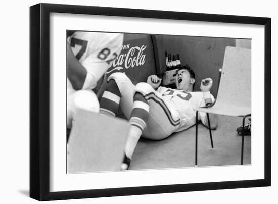 Kansas City Chiefs Linebacker E. J. Holub, Super Bowl I, Los Angeles, California January 15, 1967-Bill Ray-Framed Photographic Print