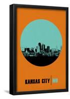 Kansas City Circle Poster 1-NaxArt-Framed Poster