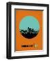 Kansas City Circle Poster 1-NaxArt-Framed Art Print