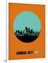 Kansas City Circle Poster 1-NaxArt-Framed Art Print