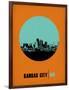 Kansas City Circle Poster 1-NaxArt-Framed Art Print