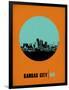 Kansas City Circle Poster 1-NaxArt-Framed Art Print