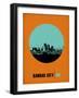 Kansas City Circle Poster 1-NaxArt-Framed Art Print