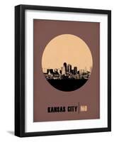 Kansas City Circle Poster 2-NaxArt-Framed Art Print
