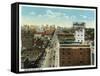 Kansas City, Missouri - Aerial View of the City-Lantern Press-Framed Stretched Canvas