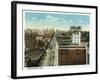 Kansas City, Missouri - Aerial View of the City-Lantern Press-Framed Art Print