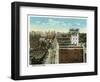 Kansas City, Missouri - Aerial View of the City-Lantern Press-Framed Art Print