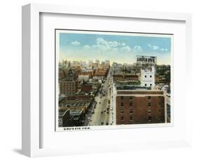 Kansas City, Missouri - Aerial View of the City-Lantern Press-Framed Art Print