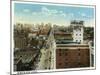 Kansas City, Missouri - Aerial View of the City-Lantern Press-Mounted Art Print