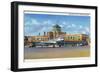 Kansas City, Missouri - Exterior View of Municipal Airport-Lantern Press-Framed Art Print