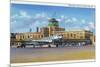 Kansas City, Missouri - Exterior View of Municipal Airport-Lantern Press-Mounted Art Print