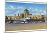 Kansas City, Missouri - Exterior View of Municipal Airport-Lantern Press-Mounted Art Print