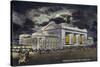 Kansas City, Missouri - Exterior View of Union Station at Night-Lantern Press-Stretched Canvas