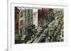 Kansas City, Missouri - General Northern View Up Walnut Street from Tenth Street-Lantern Press-Framed Art Print