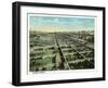 Kansas City, Missouri - General View of the Stockyards-Lantern Press-Framed Art Print