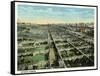 Kansas City, Missouri - General View of the Stockyards-Lantern Press-Framed Stretched Canvas